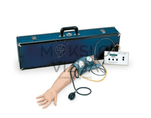 Mokomasis prietaisas kraujospūdžio matavimo treniruotėms su garsiniu grįžtamuoju ryšiu