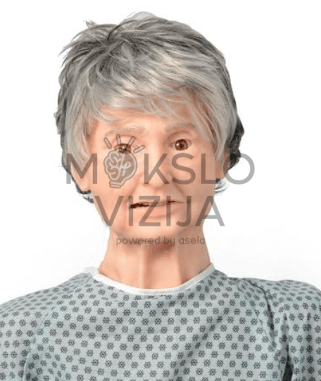 Realistiškas pagyvenusio paciento modelis medicinos praktikai