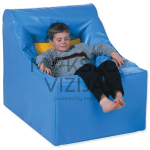 Vibroakustinis krėslas su integruotais garsiakalbiais, skirtas atsipalaidavimui, muzikos klausymui ir terapinėms sesijoms.