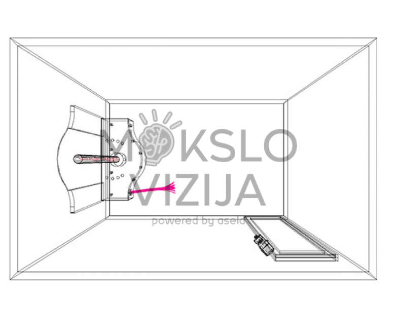 Interaktyvus sensorinis stovas - multisensorinis kampelis, MĮ0119
