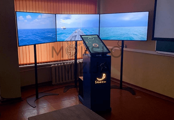 Treniruoklis skirtas laivo vairininkui