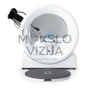 Produkto makrofotografija. Kompaktiška fotostudija su LED apšvietimu produkto fotografavimui ir 360º fotografijai