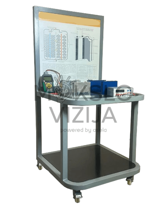 Specializuota laboratorinė stotis, skirta ličio-gelezies fosfato (LiFePO₄) baterijų technologijos mokymo ir eksperimentų darbui.