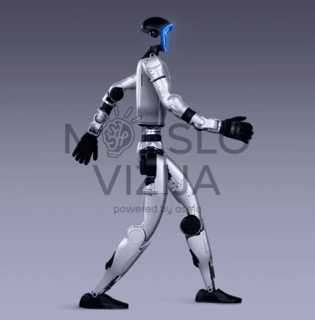 Išmanus humanoidinis robotas galintis judėti ir lankstytis kaip žmogus.