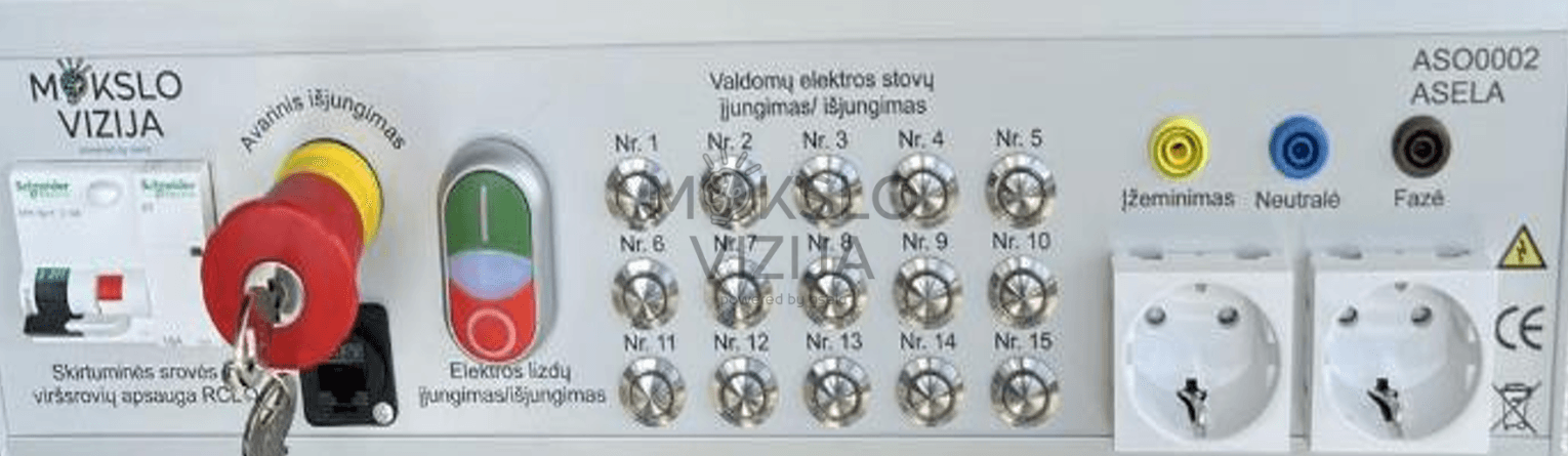 GMP yra integruotas gamintojo valdymo pultas su automatu, nuotėkio rele, avarinio išjungimo mygtuku su raktuku, valdymo mygtukais 15 vnt., valdymu iš Android/iOS sistemų