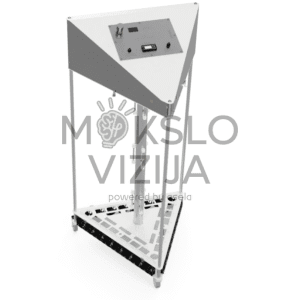 Dirbtinis saulės šviesos šaltinis, skirtas profesinėms mokykloms, imituojantis natūralios saulės šviesos spektrą ir leidžiantis saulės moduliams efektyviai veikti patalpose. Įrenginys turi integruotą vėjo simuliacijos bei aušinimo funkciją ir du temperatūros jutiklius, užtikrinančius saugų bei stabilų darbą.