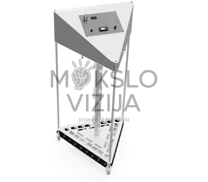 Dirbtinis saulės šviesos šaltinis, skirtas profesinėms mokykloms, imituojantis natūralios saulės šviesos spektrą ir leidžiantis saulės moduliams efektyviai veikti patalpose. Įrenginys turi integruotą vėjo simuliacijos bei aušinimo funkciją ir du temperatūros jutiklius, užtikrinančius saugų bei stabilų darbą.