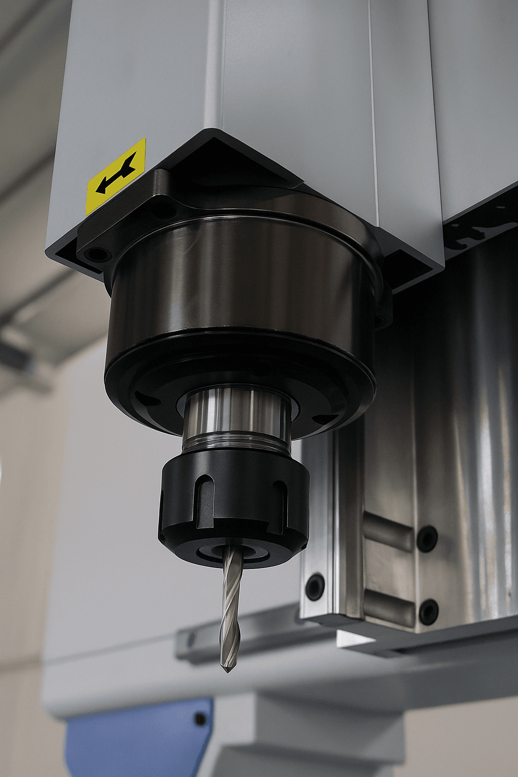 Darbinė galbutė, kuri yra įmontuota CNC medžio apdirbimo staklėse užtikrinanti sklandų darbą su aparatu