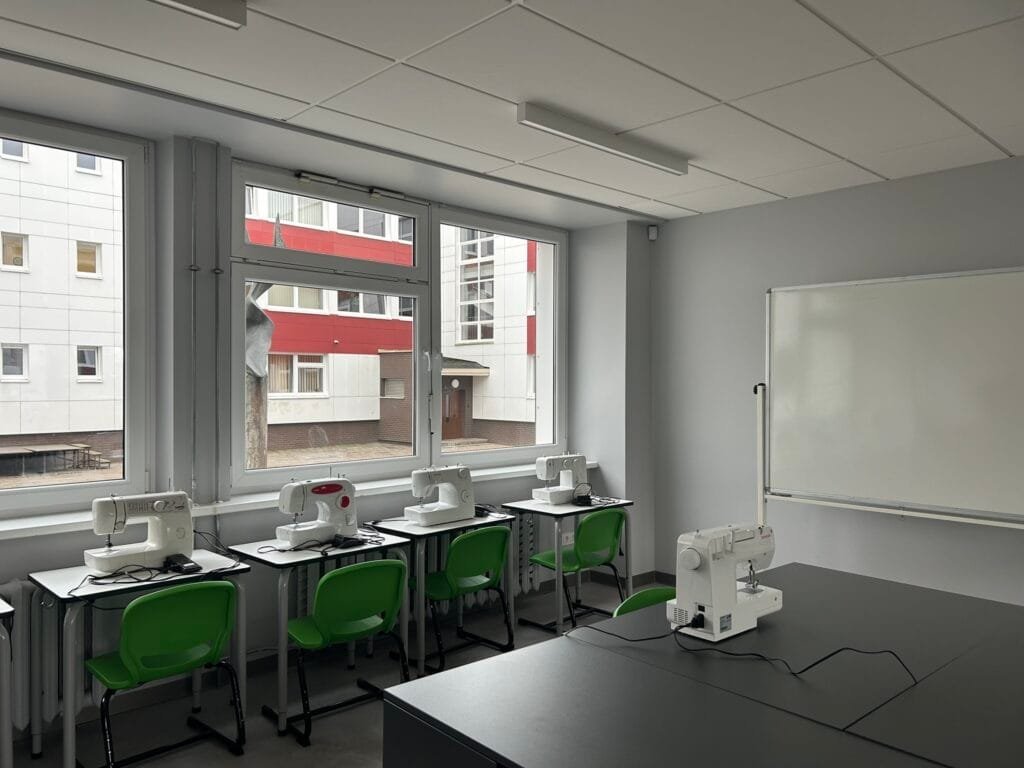 Siuvimo klasė Vyturio mokykloje