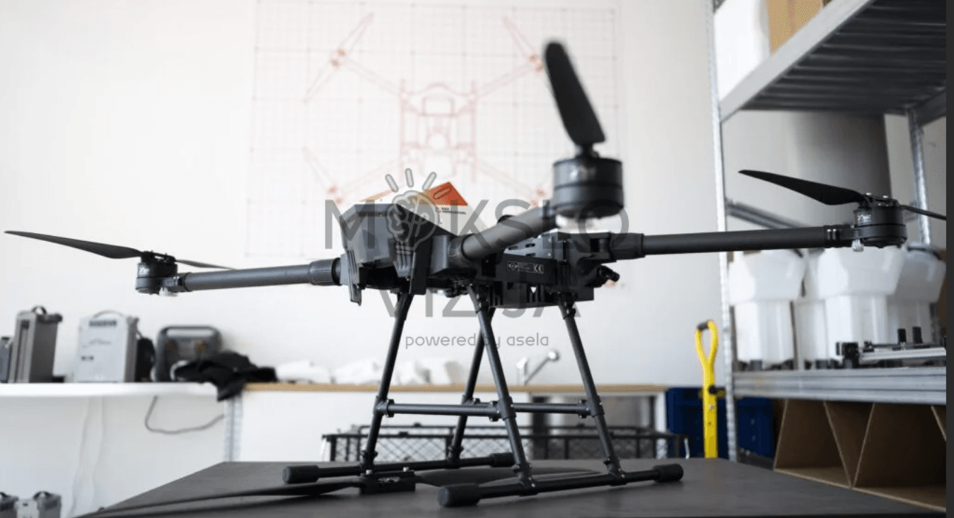 Dronas su tvirta konstrukcija ir moduline platforma, paruoštas papildomų sistemų ir jutiklių integracijai.