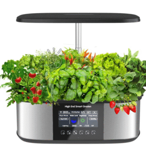 SG60 išmani hidroponinė auginimo sistema su LED apšvietimu ir jutikliniu ekranu, žalumynų, prieskoninių žolelių ir uogų auginimas patalpose.