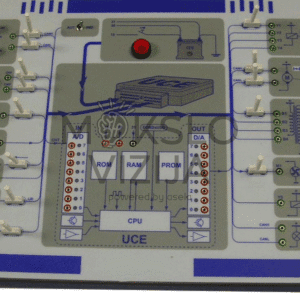 CU (UCE) treniruoklio mokymo stendas su jutiklių signalų įėjimais ir aktuatorių išėjimais, skirtas automobilių ECU diagnostikos ir mokymo darbams