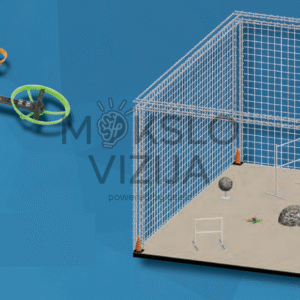 Dronų testavimo narvas su priedais