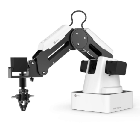 kompaktiškas edukacinis robotinis manipuliatorius, skirtas praktiniam robotikos, automatikos ir programavimo mokymui mokyklose