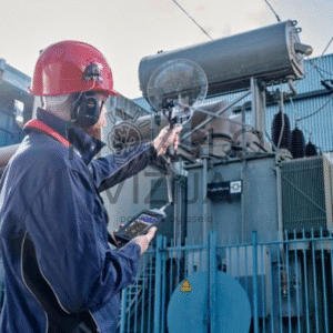 Ultragarsinis diagnostikos prietaisas naudojamas transformatoriaus ir aukštos įtampos įrangos patikrai pramoninėje aplinkoje