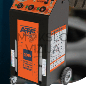 Automatinės pavarų dėžės alyvos keitimo ir valymo įranga autoserviso aplinkoje