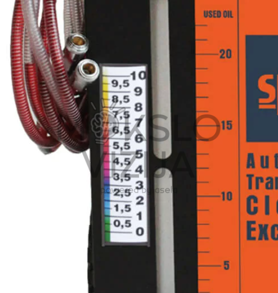 Automatinės transmisijos alyvos lygio matavimo skalė įrenginyje