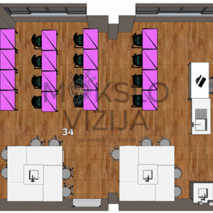 chemijos kabineto su paruošiamuoju patalpos sprendimas, skirtas saugiam ir efektyviam chemijos mokymui bei praktiniams laboratoriniams darbams