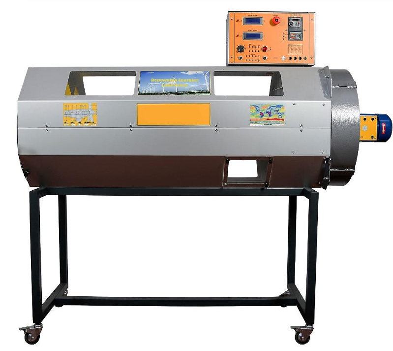 Vėjo energijos treniruoklis su vėjo tuneliu