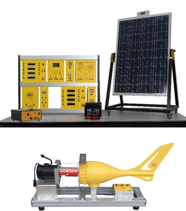 Saulės ir vėjo energijos tyrimo sistema su bešepetėliniu varikliu