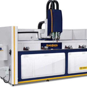 3+1 ašių CNC apdirbimo centras su lazerio moduliu aliuminio profilių gamybai