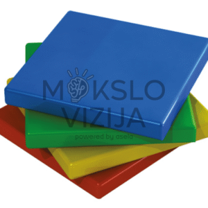 Kvadratinė sėdėjimo pagalvėlė 35 x 35 cm su PVC užvalkalu ir neslystančiu pagrindu.