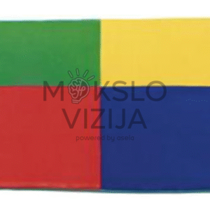 Spalvotas vaikų kilimėlis su neslystančiu pagrindu 150 x 150 arba 200 x 200 cm.