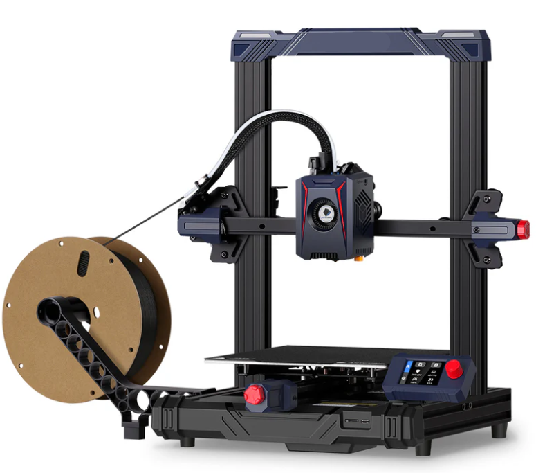 Greitaeigis FDM 3D spausdintuvas su automatiniu platformos kalibravimu, gijų laikikliu ir valdymo ekranu