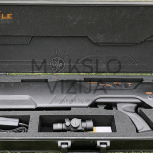 anti dronų sistemos komplektas transportavimo dėkle su priedais