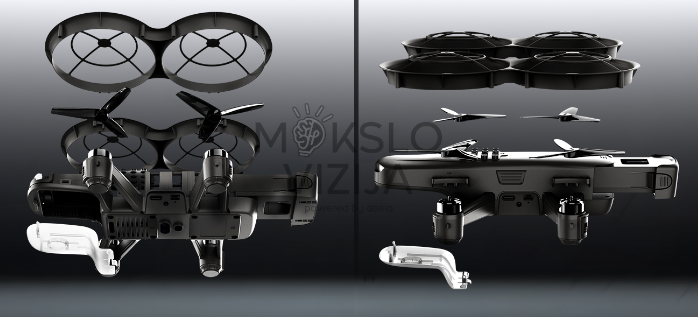 programuojamas mokomasis dronas robotikos ir programavimo mokymui