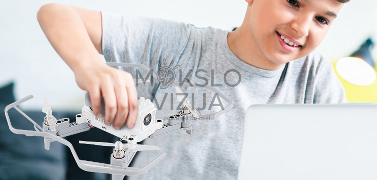 stem mokymo drono konstravimo rinkinys vaikams