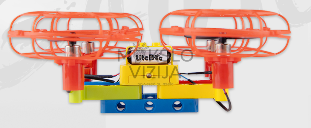 edukacinis konstravimo dronas vaikams STEM mokymui