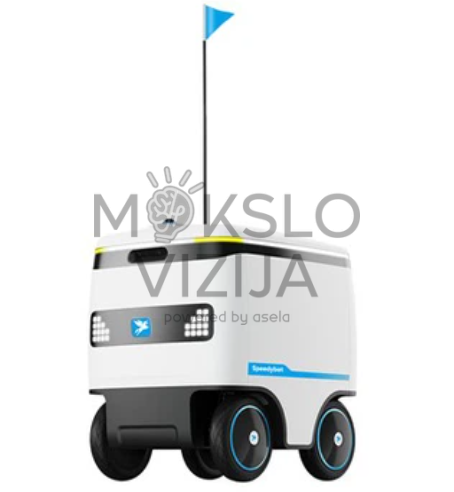 autonominis pristatymo robotas logistikai, pristatymo robotas universitetams ir verslo parkams, išmanus siuntų transportavimo robotas su autonomine navigacija