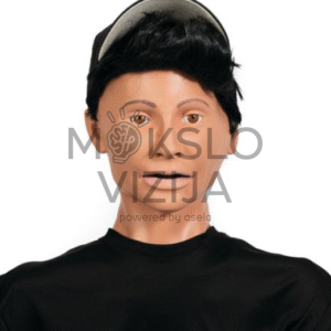 medicininės simuliacijos manekenas su realistišku veidu mokymams slaugos ir skubiosios medicinos srityse