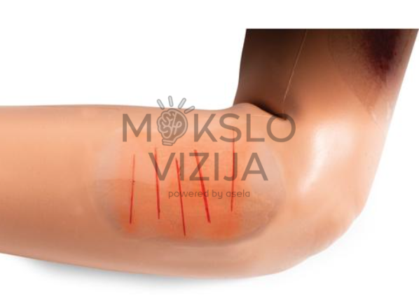 medicininės simuliacijos žaizdų imitacija traumų vertinimo ir žaizdų priežiūros mokymams