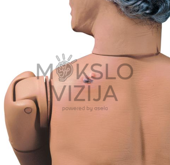 paciento priežiūros mokymo manekenas su odos pakitimų imitacija medicinos ir slaugos mokymui