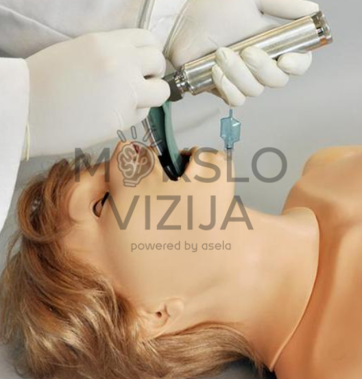 intubacijos mokymas su medicininiu manekenu kvėpavimo takų valdymo treniruotėms