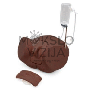 kateterizacijos mokymo simuliatoriaus rinkinys su skysčio rezervuaru medicinos mokymui