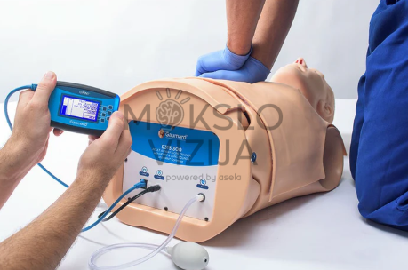 suaugusio žmogaus cpr ir kvėpavimo takų valdymo treniruoklis medicininės simuliacijos manekenas skirtas gaivinimo ir ventiliacijos mokymui slaugos ir medicinos studijose