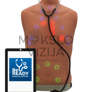 skaitmeninis auskultacijos treniruoklis su stetoskopu ir planšete medicininės simuliacijos sistema skirta diagnostinių garsų mokymui