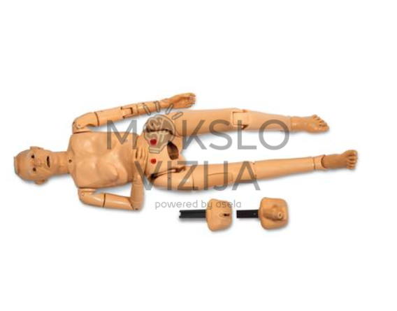 Pilno kūno geriatrinis medicininis manekenas su judančiomis galūnėmis, skirtas slaugos ir medicinos mokymams