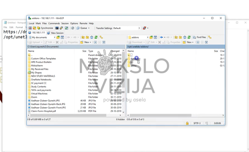 failų valdymo programa su katalogais ir eve ng serverio failais