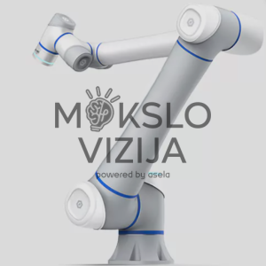 Pramoninis robotas su integruotu jėgos jutikliu tikslioms automatizavimo užduotims