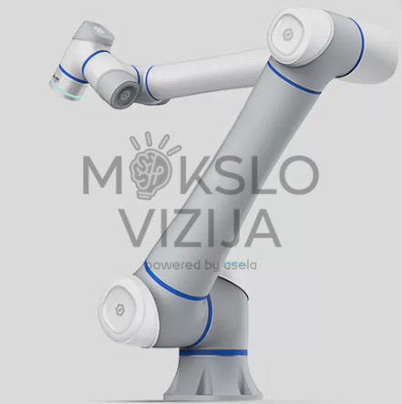 Pramoninis robotas su integruotu jėgos jutikliu tikslioms automatizavimo užduotims