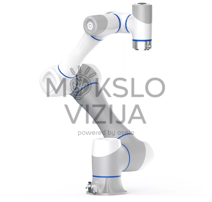 Pramoninis kolaboratyvus robotas su 5 kg keliamąja galia ir IP68 apsauga.