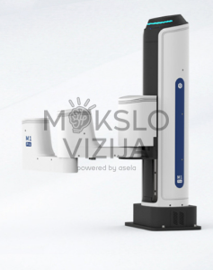 SCARA pramoninis robotas su 1,5 kg keliamąja galia.