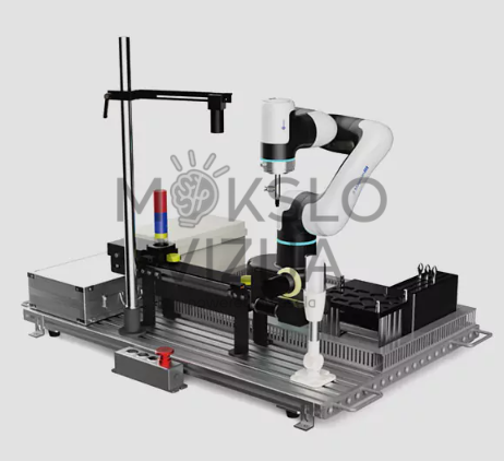 Universali robotikos mokymo platforma be PLC.